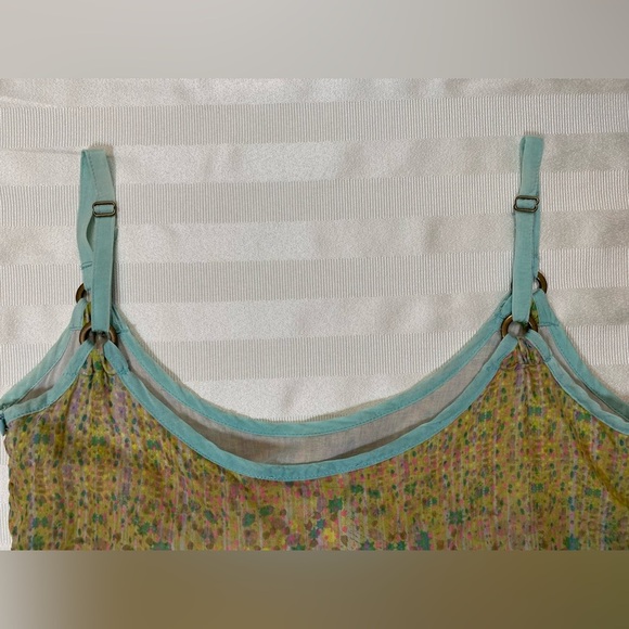 Yumi Sz 2/4 Beautiful Multicolor Mosaic Print Sun Dress Lined Zipper Adj strap - Picture 15 of 16